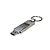 Pen drive em aço fosco, giratório, com tampa cromada e argola, com armazenamento de 4GB, 8GB, 16GB ou 32GB - Imagem 2