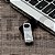Pen drive em aço, giratório, parte interna em plástico preto, com armazenamento de 4GB, 8GB, 16GB ou 32GB - Imagem 1