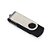 Pen drive em aço, giratório, parte interna em plástico preto, com armazenamento de 4GB, 8GB, 16GB ou 32GB - Imagem 3