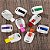 Mini pen drive em plástico, compartimento da memória retrátil e colorido, com armazenamento de 4GB, 8GB, 16GB ou 32GB - Imagem 1