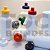 Squeeze 500ml, em plástico opaco branco, com detalhes em relevo, tampa rosqueável em diversas cores com bico em silicone - Imagem 1