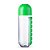 Squeeze 700ml, em plástico transparente, com porta comprimidos e tampa rosqueável nas mesmas cores - Imagem 4