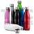 Garrafa 750ml, inox com pintura colorida alto brilho, tampa rosqueável cinza fosco - Imagem 1