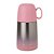 Garrafa térmica 250ml, inox com pintura colorida degradê, tampa hermética rosqueável e segunda tampa com alça usada como xícara - Imagem 5