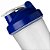 Copo 600ml, modelo coqueteleira para shake, em plástico com tampa colorida rosqueável com bocal e trava de segurança, com mola misturadora - Imagem 2