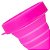 Copo 250ml, retrátil, em silicone colorido, com tampa também em silicone e argola para chaveiro - Imagem 3