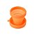 Copo 250ml, retrátil, em silicone colorido, com tampa também em silicone e argola para chaveiro - Imagem 2