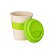 Copo 380ml, em fibra de bambu, ecológico, tampa de encaixe em silicone colorido com abertura para o bocal e luva em silicone nas mesmas cores - Imagem 3