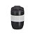 Copo 250ml, em inox preto, parede dupla, base com ventosa, tampa plástica rosqueável com proteção para o bocal, argola acoplada à tampa, luva em silicone - Imagem 4