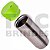 Copo 420ml, parede dupla, em aço inox, tampa plástica rosqueável colorida com bocal, anel vedante e botão para liberação do líquido - Imagem 2
