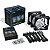 Kit cooler Lian Li - Uni Fan AL120 V2 Black - 3x120mm, RGB, Controladora - Imagem 1