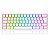 Teclado gamer Redragon - Fizz Pro Lunar White - RGB, Wireless, 60%, Switch Brown, Double shot injection, ABNT2 - Imagem 1