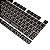 Kit Keycaps Redragon - Crystal Keycap Black - 117 teclas, ABNT2, PBT translúcido, Perfil OEM - Imagem 5
