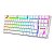 Teclado gamer Redragon - Kumara Pro Lunar White - RGB, Switch Brown, Wireless, Bluetooth, Hotswap, Formato TKL, ABNT2 - Imagem 2