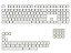 Keycaps Akko - Clear - 155 Unidades, Material Policarbonato, Perfil ASA, Layout ANSI - Imagem 1