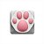 Keycap Zomoplus - Kitty Paw White Pink - 1 Unidade, Perfil OEM, Projetado para a tecla com altura R4, Coxins em silicone - Imagem 2