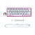 Teclado Mecanico Gamer HyperX Alloy Origins, RGB, Switch Red, Rosa e Branco - Imagem 6
