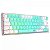 Teclado Gamer Mecânico Castor Pro Wireless Bluetooth Switch Gentle Lime ABNT2 65%, Branco E Menta - K631RGB-PRO-GW-PT-GENTLE-LIME - Imagem 3
