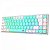 Teclado Gamer Mecânico Castor Pro Wireless Bluetooth Switch Gentle Lime ABNT2 65%, Branco E Menta - K631RGB-PRO-GW-PT-GENTLE-LIME - Imagem 2