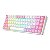 Teclado Mecânico Gamer Redragon Castor, RGB, Switch Blue, ABNT2, Branco e Rosa - K606R (PT-Blue) - Imagem 2