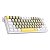 Teclado Gamer Redragon Lakshmi, Switch Brown, Layout 60%, ABNT2, Branco - K606-YL&GY&WT (PT-BROWN) - Imagem 2