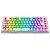 Teclado Sem Fio Mecânico Gamer Redragon ELF Pro, RGB, USB e Bluetooth, ABNT2, Cristalino Transparente - K649CT-RGB-PRO PT - Imagem 2