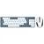 Kit Teclado E Mouse Gamer Redragon Mecânico Usb Bs-8772 - Cinza E Branco - Imagem 2