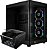 Gabinete Gamer GAMDIAS NESO P1 PRO Gaming EATX Full Tower PC Case para computador, câmara dupla, configuração bidirecional, vidro temperado lateral panorâmico e porta giratória aberta ao toque - Imagem 1