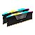 Memoria Corsair Vengeance, RGB, 128GB (2x64GB), DDR5, 6400MHz, C42, Preto, CMH128GX5M2B6400C42 - Imagem 2