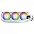 Water Cooler Gamdias Aura GL 360 Digital WH, 360mm, ARGB, Intel/AMD, Branco - AURA-GL360-DIGITAL-WH - Imagem 1