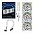 Kit Fan Gamer 3 Un 120mm Lian Li Uni Fan Sl Wireless Lcd 120 Reverse Blade, ARGB, C/ Controladora, White - 12rsllcd1w3w - Imagem 1