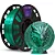 Filamento PLA Duo Color Shadow Verde e Preto V-Silk - 1kg - Imagem 1