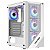Gabinete Gamer Round5 Syndra White, Mid Tower, Lateral de Vidro, ATX, Sem Fans, Branco - R5-SYNDRA-W-2184 - Imagem 1