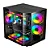 Gabinete Gamer Esgaming Rebel, Mini Tower, M-ATX, Frontal e Lateral em Vidro Temperado, Sem Fans, Preto - 8002-BK - Imagem 2