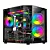 Gabinete Gamer Esgaming Rebel, Mini Tower, M-ATX, Frontal e Lateral em Vidro Temperado, Sem Fans, Preto - 8002-BK - Imagem 1