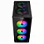 Gabinete Gamer Liketec Matrix V2, Mid Tower, Rainbow, ATX, Lateral e Frontal em Vidro Temperado, 3 Ventoinhas, Preto - MATRIX-V2 - Imagem 4