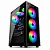 Gabinete Gamer Liketec Matrix V2, Mid Tower, Rainbow, ATX, Lateral e Frontal em Vidro Temperado, 3 Ventoinhas, Preto - MATRIX-V2 - Imagem 3