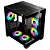 Gabinete Gamer Rise Mode Galaxy Glass M Mini, M-ATX, Lateral e Frontal em Vidro Temperado, Sem FANs, Preto - RM-GA-GGMN-FB - Imagem 2