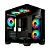 Gabinete Gamer Rise Mode Galaxy Glass M Mini, M-ATX, Lateral e Frontal em Vidro Temperado, Sem FANs, Preto - RM-GA-GGMN-FB - Imagem 1