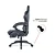 Cadeira Gamer Husky Tempest 700, Até 145kg, Almofadas, Reclinável 150º, PU, Descanso para Pés, Preta - HCG700PT - Imagem 5