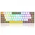 Teclado Mecânico Gamer Redragon Draconic PRO, RGB, Wireless/Bluetooth, 60%, Switch Brown, ABNT2, Branco, Amarelo e Cinza, K530-YL-WT-GY - Imagem 1