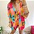 CONJUNTO CAJU - PINK/AZUL/LARANJA - Imagem 1