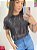 CROPPED PAETÊ BORN TO SHINE - PRETO - Imagem 7