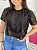 CROPPED PAETÊ BORN TO SHINE - PRETO - Imagem 1