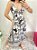 VESTIDO DE ALCINHA FLORAL PRETO - Imagem 1
