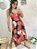 VESTIDO ALCINHA MIDI FLOR POWER (AZUL MARINHO) - Imagem 1