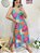 VESTIDO ALCINHA MIDI FLOR POWER (VERDE ÁGUA) - Imagem 1