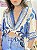 BLUSA AMARRAÇÕES SANTORINI BRANCO COM AZUL - Imagem 4