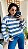 BLUSA LISTRADA LINHA ASSETINADA IMPORTADA - Imagem 5
