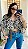BLUSA AMARRAÇÕES WILD OFF WHITE COM MARROM - Imagem 6